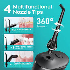 IPX7 waterproof badge on COSLUS flosser