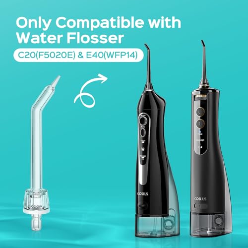 Wide compatibility water flosser tips for COSLUS and major brands