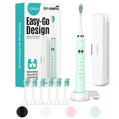 COSLUS sonic toothbrush delivering 47,000 VPM for kids and adults