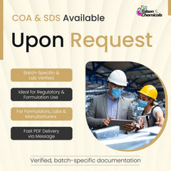 Cosmetic raw material label for external use only