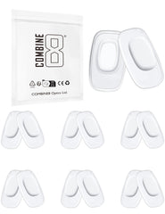 Six pairs of clear replacement nose pads for Costa South Point, Flagler, Ponce and Oakley models