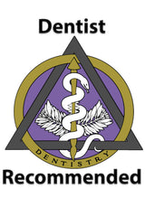 Doctor and dentist recommended stamp on box