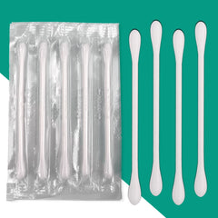Close up of 200 pack cotton swabs in bundle