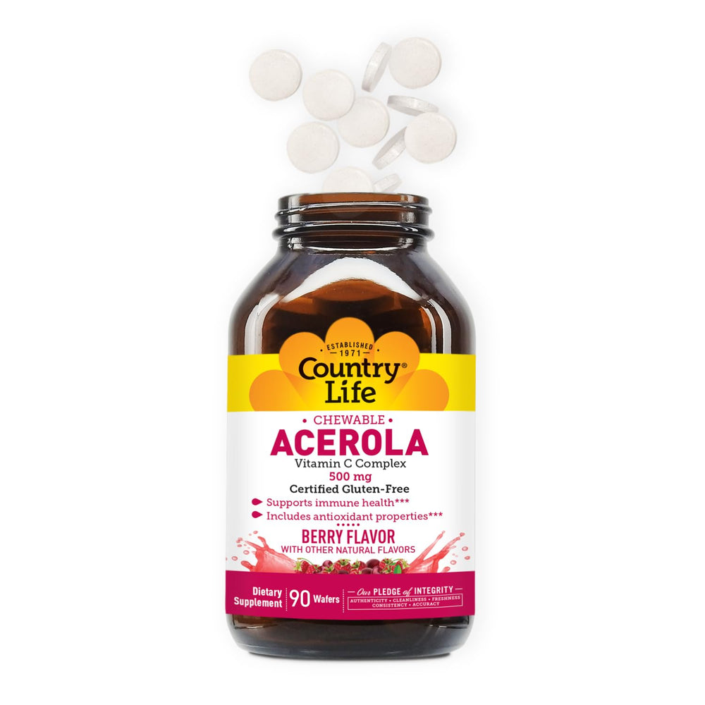 Close-up of the berry-flavored wafers