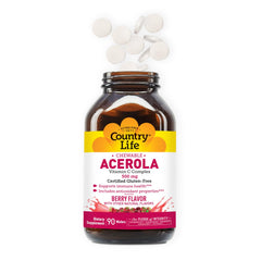 Close-up of the berry-flavored wafers