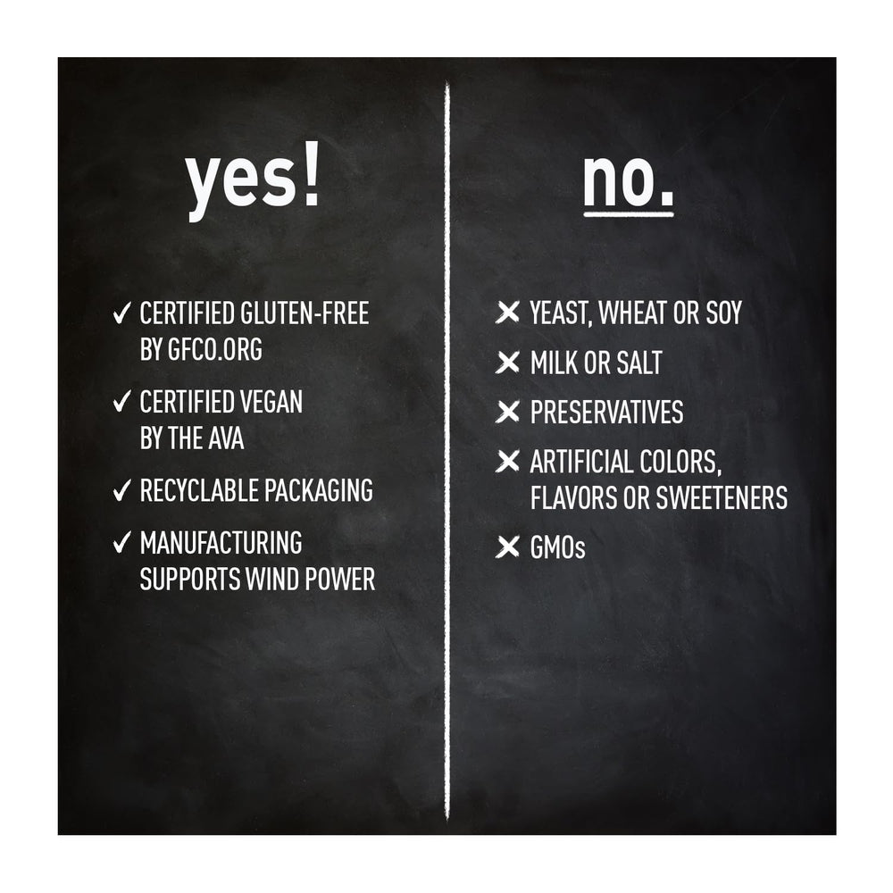 GMP-certified facility and gluten-free vegan certification symbols