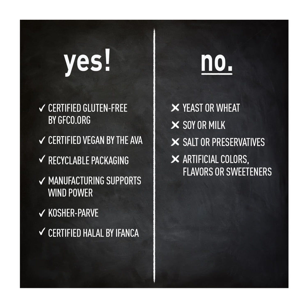 Back of bottle showing certifications