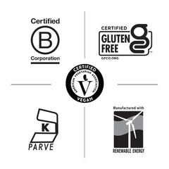 Benfotiamine label highlighting gluten-free and vegan certifications