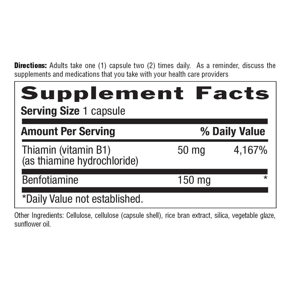 Ingredients and allergen information on the bottle label