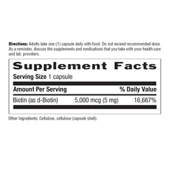 Biotin 5 mg Vegicaps product image