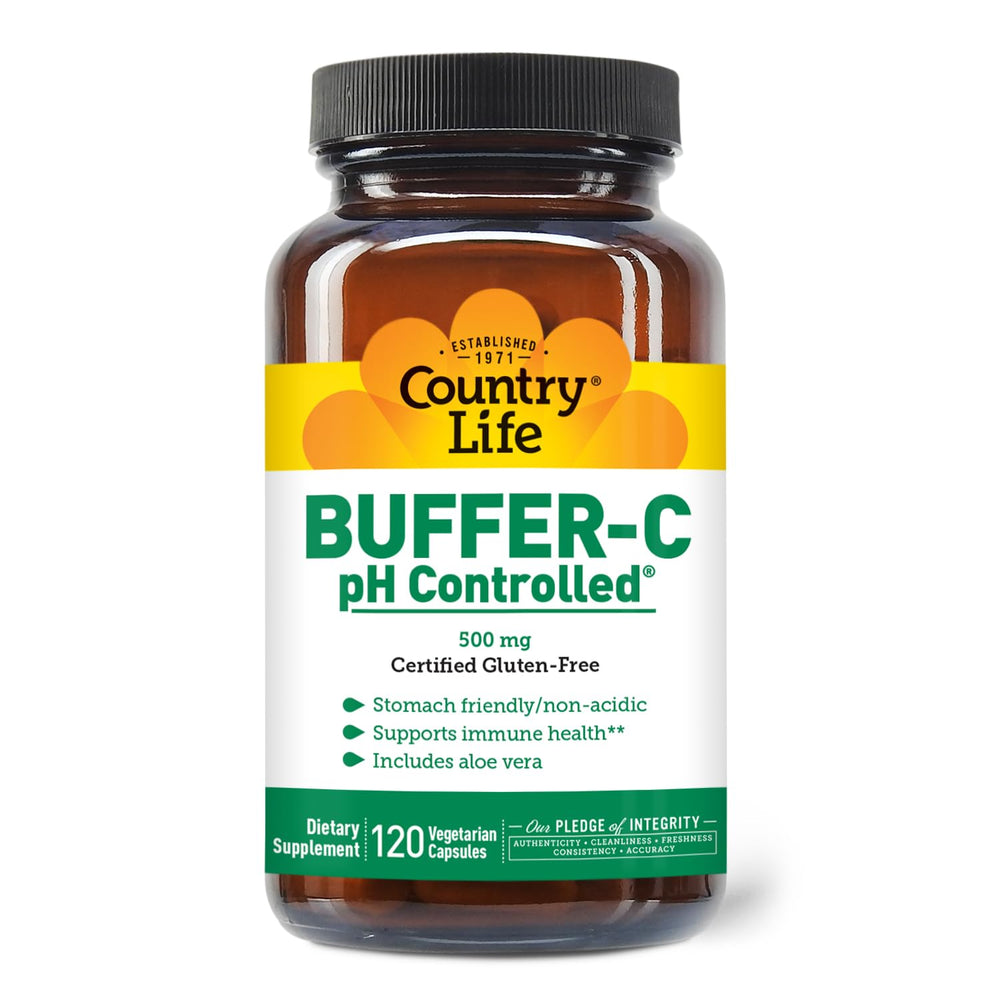 Country Life Buffer-C 500 mg Veg Caps bottle front view