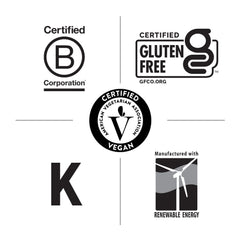 Dairy-free gluten-free vegan supplement bottle on white