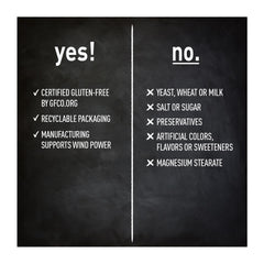 Supplement facts panel on bottle