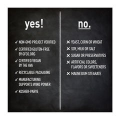 NSF Non-GMO Verified badge on product label and packaging