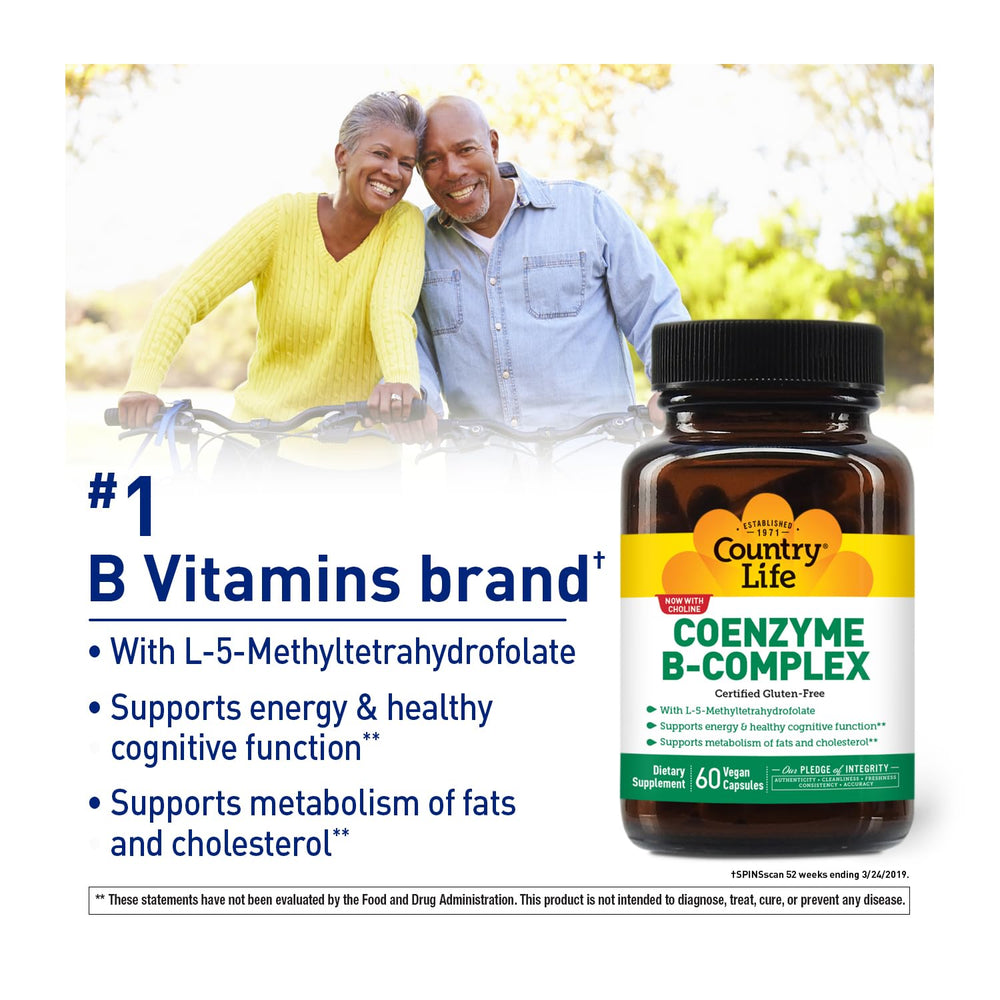 Country Life Coenzyme B-Complex bottle back label details