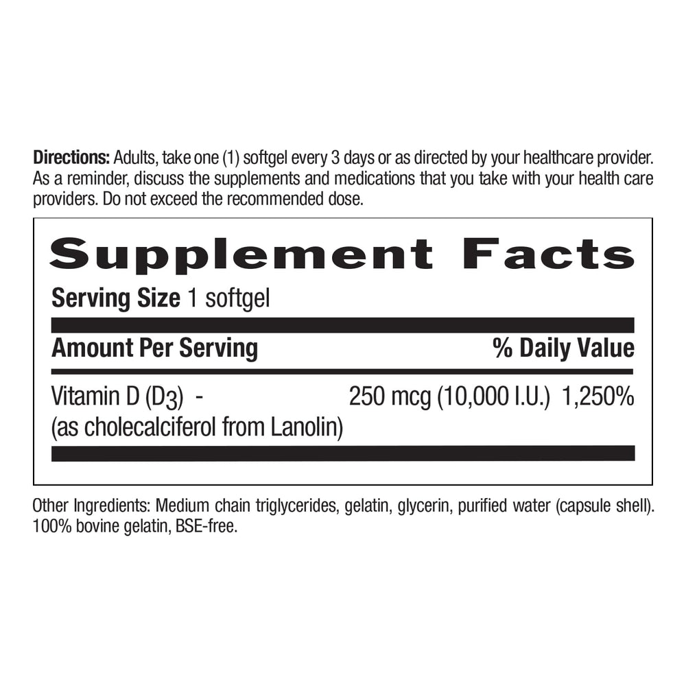 Vitamin D3 derived from lanolin (non-fish source)