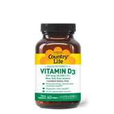 Country Life Vitamin D3 10,000 IU softgels – front view
