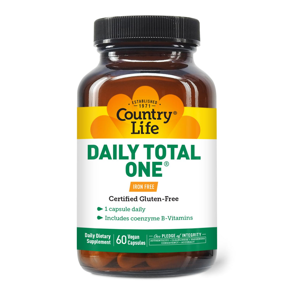 Vegan label on Country Life Daily Total One bottle