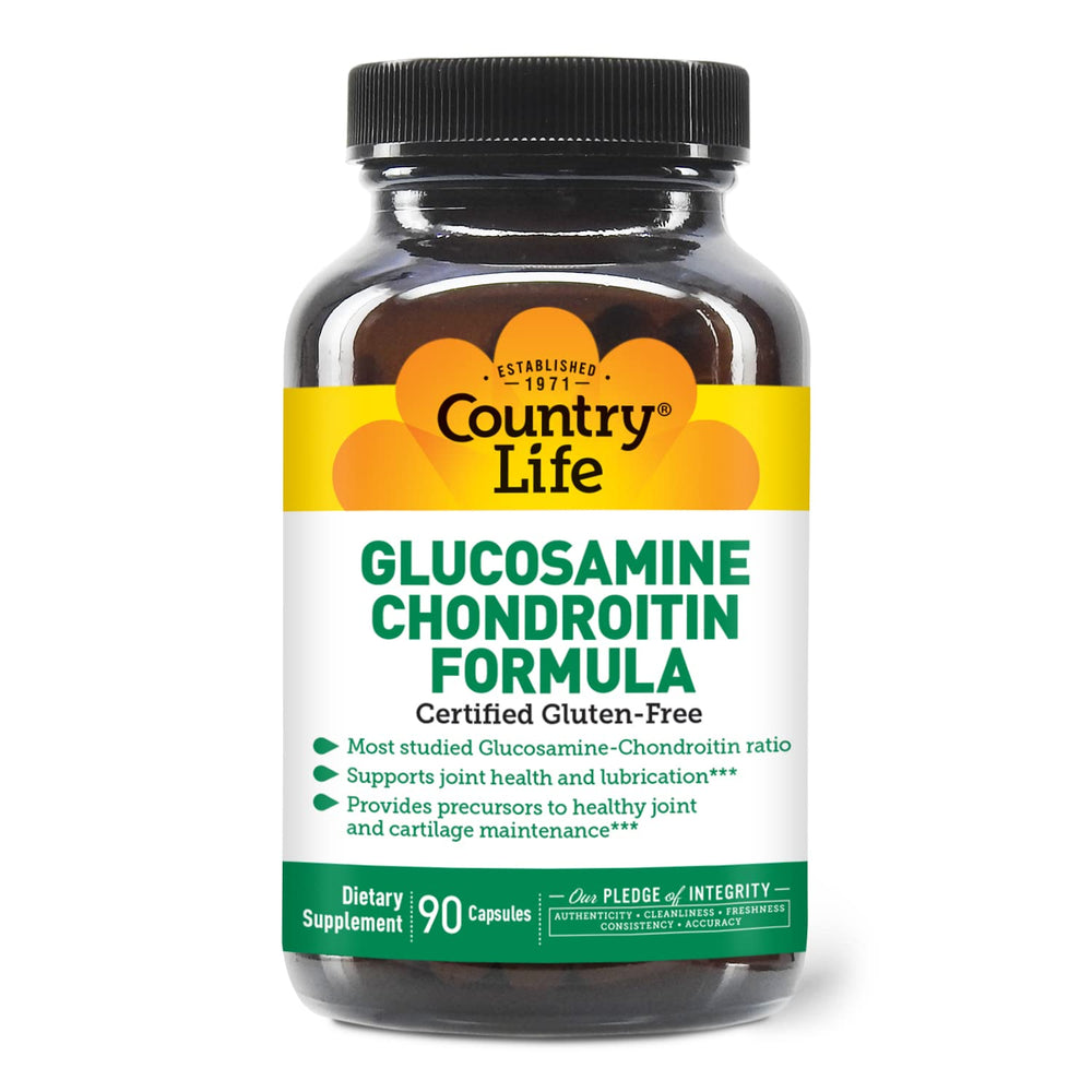 Country Life Glucosamine Chondroitin 1500/1200mg bottle label