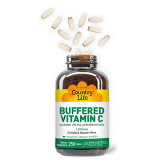 Gluten-free vitamin C supplement in bottle