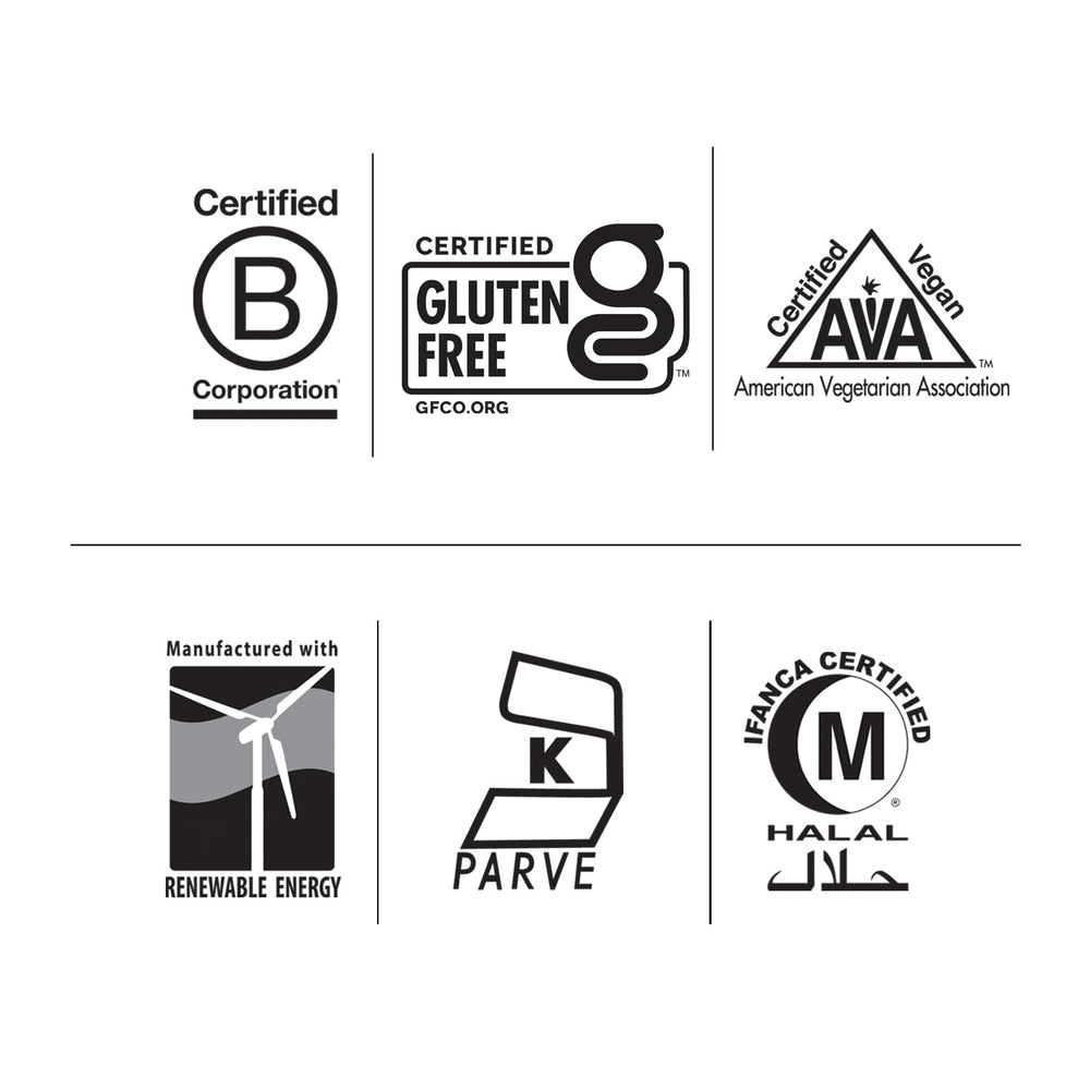 Product packaging highlighting gluten-free and vegan features