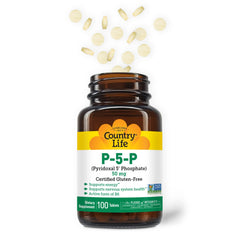 Close-up of P-5-P Vitamin B6 bioavailable form