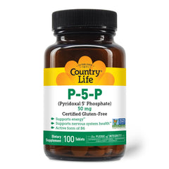 Supplement facts panel for Vitamin B6 P-5-P