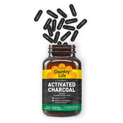 Country Life activated charcoal packaging side view