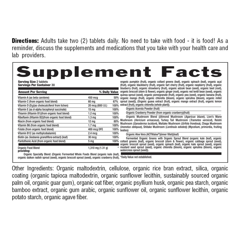 Vitamins D, E, B, folate and biotin in the multivitamin