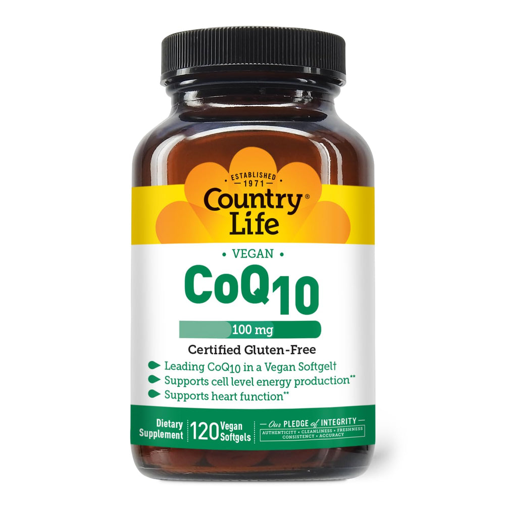 Country Life Simply CoQ10 bottle label