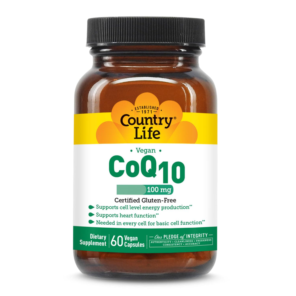 Country Life Simply CoQ10 100mg softgels bottle – hero image