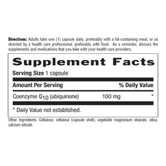 Lab-tested authenticity and ingredient purity label for CoQ10