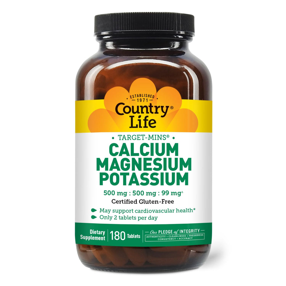 Graphic showing 1000 mg calcium, 500 mg magnesium, and potassium content