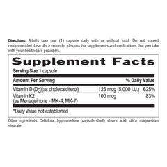 Lifestyle shot of Country Life Vegan D3 + K2 bottle