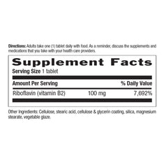 Country Life Pledge of Integrity seal on Vitamin B2 bottle