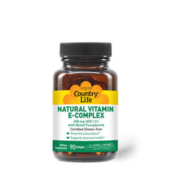 Country Life Vitamin E-Complex 400 IU bottle