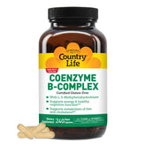 Front label of Country Life Coenzyme B-Complex bottle