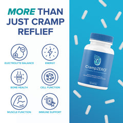 CrampZero supports muscle relaxation