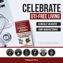 Promotional banner for CranEaze UTI support