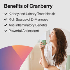Non-GMO cranberry supplement suitable for women and men, 120 capsules