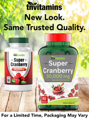 Super cranberry concentrate capsules with antioxidants and polyphenols.