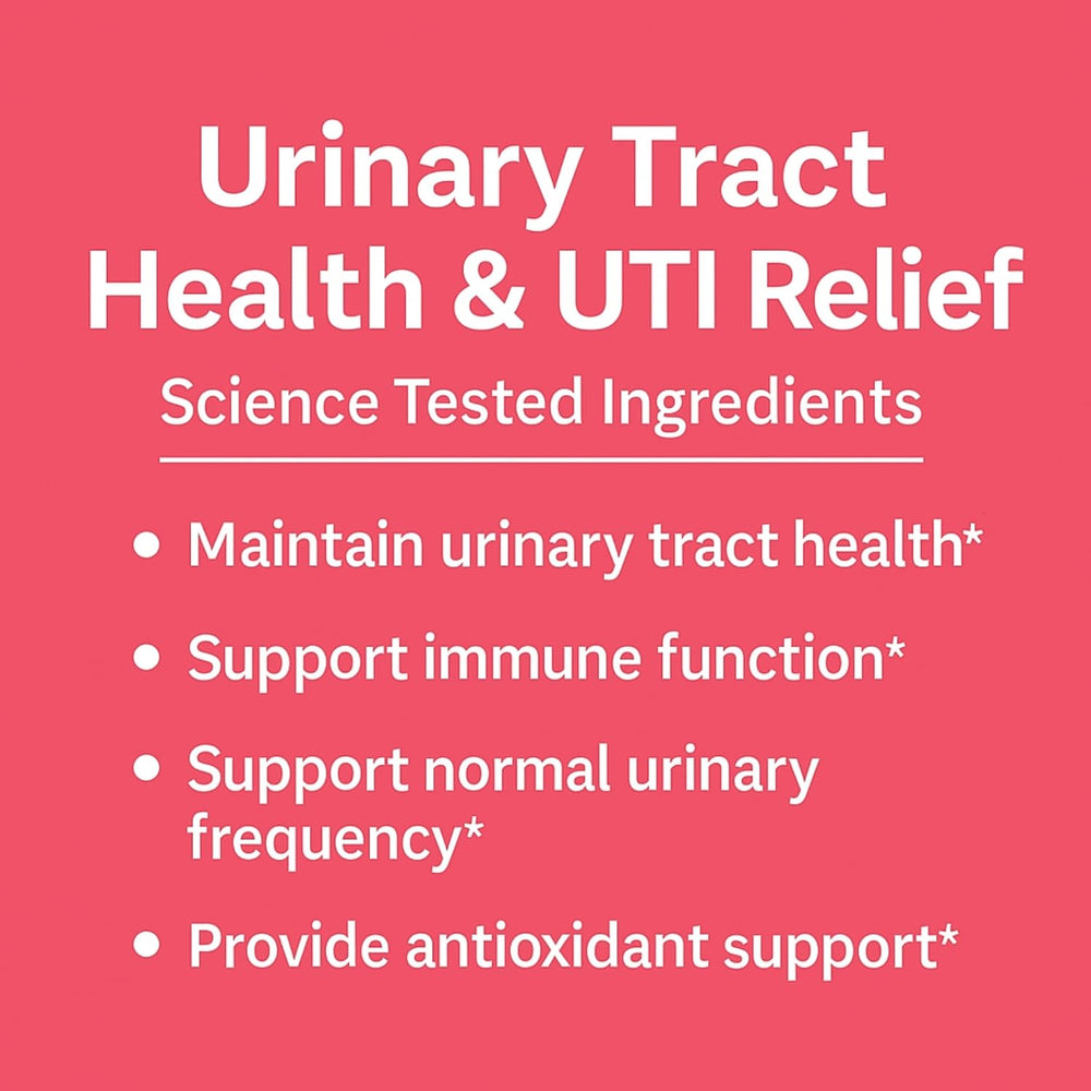 Close-up of Cranberry extract and D-Mannose ingredients