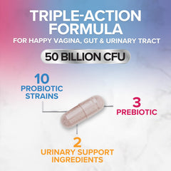 Cranberry and D-Mannose for urinary tract support with probiotics