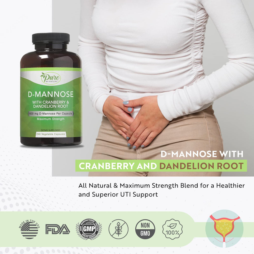 Dandelion extract used in Pure By Nature D-Mannose capsules