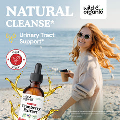 Cranberry extract liquid drops with 12,500 mg per serving