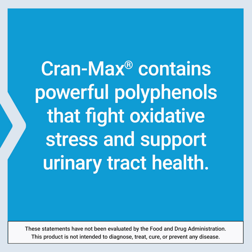 Cran-Max polyphenols provide health benefits without calories