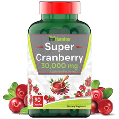 Cranberry pills for women and men – 30,000 mg per serving, 90 capsules.