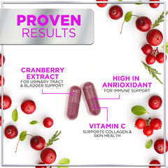 Triple-strength cranberry extract with whole fruit concentrate