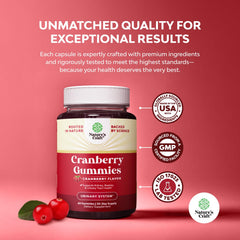 Adults taking cranberry gummies for urinary tract support