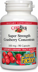 CranRich Natural Factors cranberry concentrate bottle